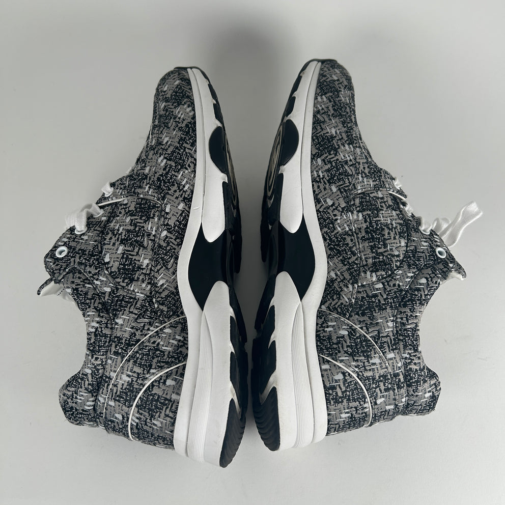 Chanel Tweed Technical Knit Interlocking CC Trainer Size 45