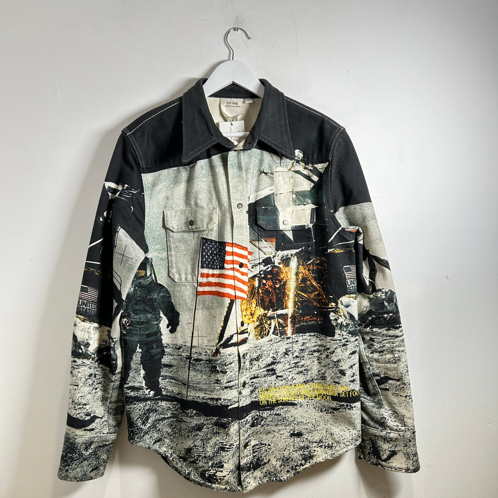 Raf Simons x Calvin Klein Jeans FW19 Moon Landing Denim Jacket Size L