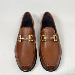 Salvatore Ferragamo Brown Leather Mason Loafers Size 8.5