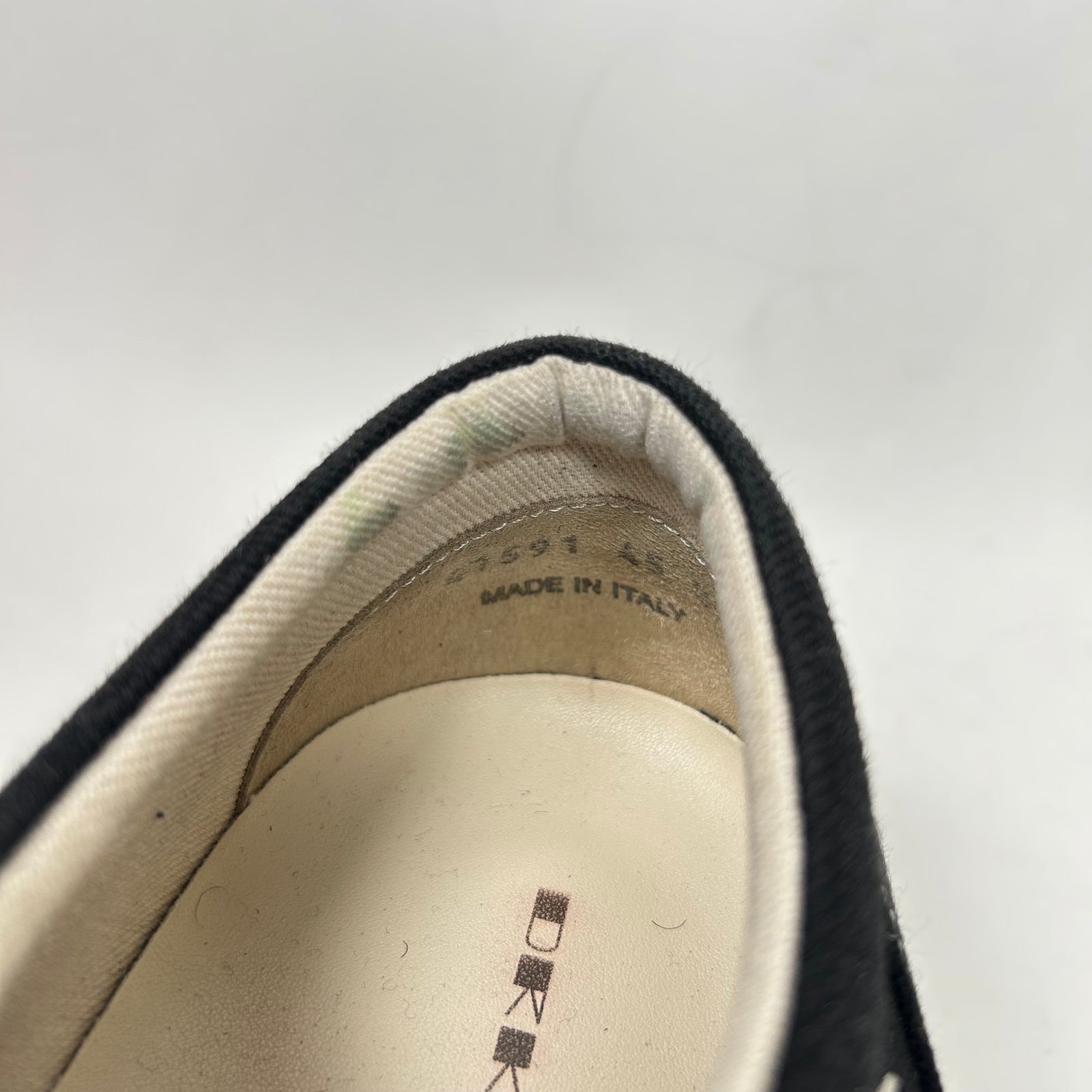 Rick Owens Drkshdw Black/Milk Vintage Sneaker Size 45