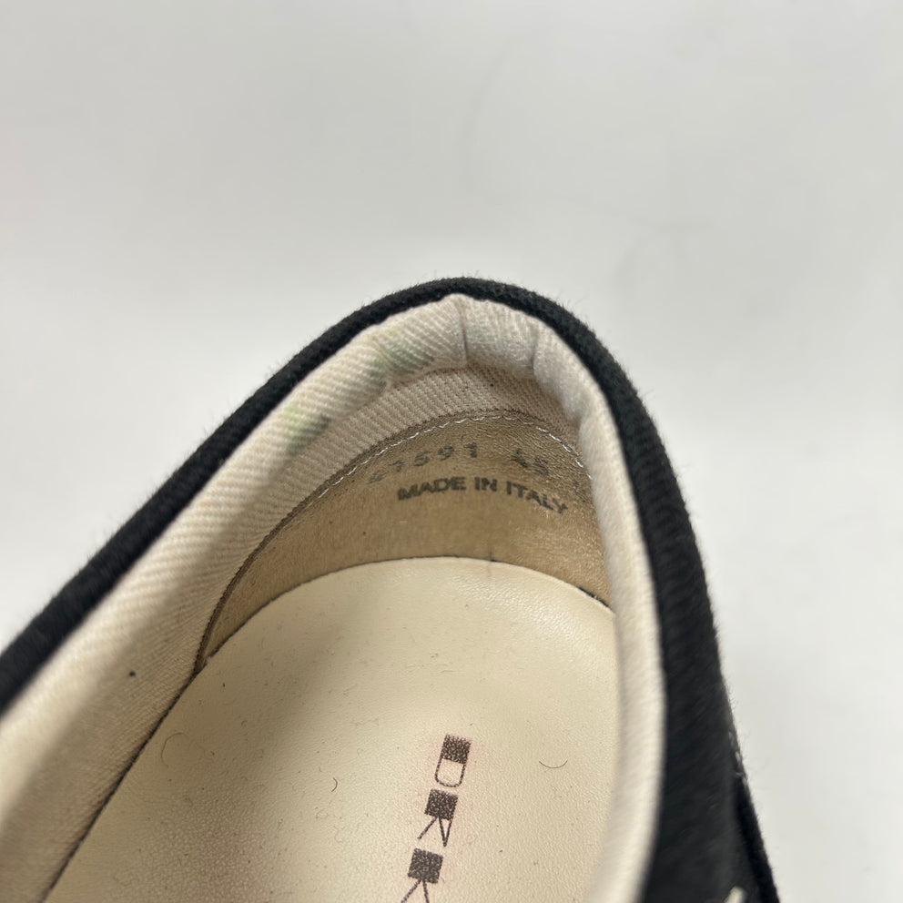 Rick Owens Drkshdw Black/Milk Vintage Sneaker Size 45
