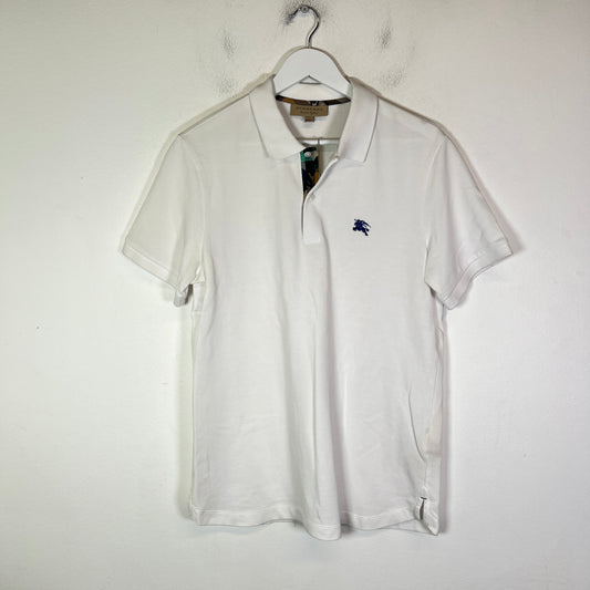 Burberry White Hatley Camo Polo Shirt