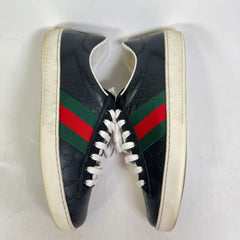 Gucci Embossed GG Web Ace Low-Top Sneaker