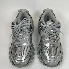 Balenciaga Metallic Silver Track Sneaker Size 43