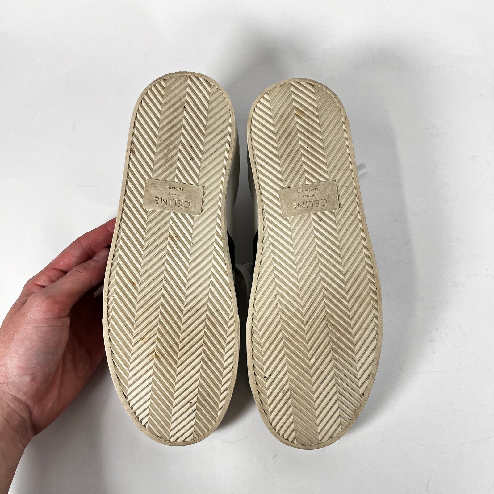 Celine White/Navy Triomphe Sneakers Size 40