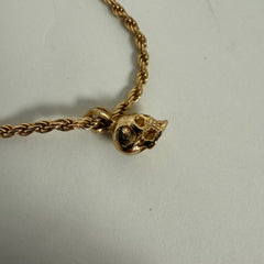 Emanuele Bicocchi Gold Skull Necklace