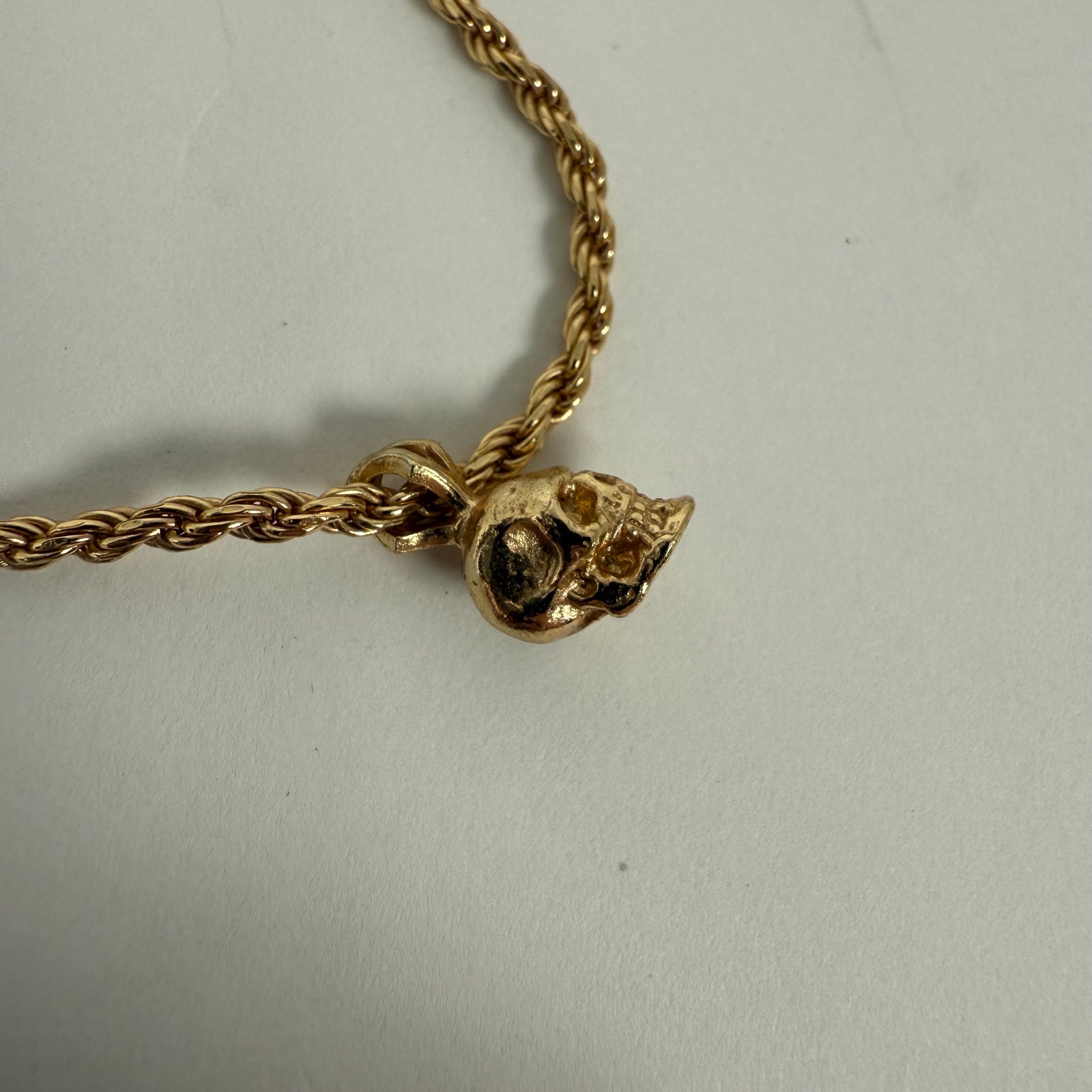 Emanuele Bicocchi Gold Skull Necklace