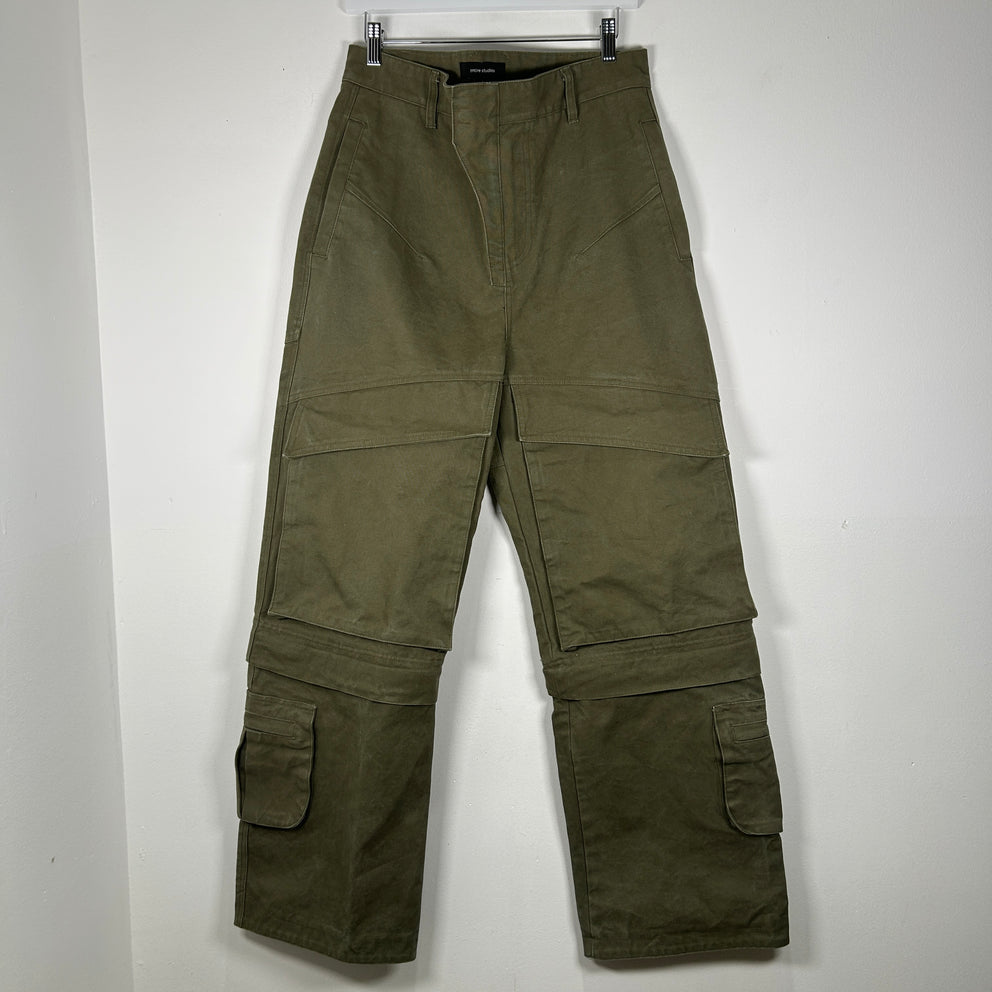 Entire Studios Green Convertible Cargo Pants Size S