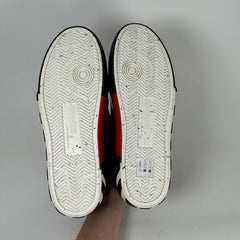 Off-White Burgundy Vulcanized Low Top Sneaker Size 43