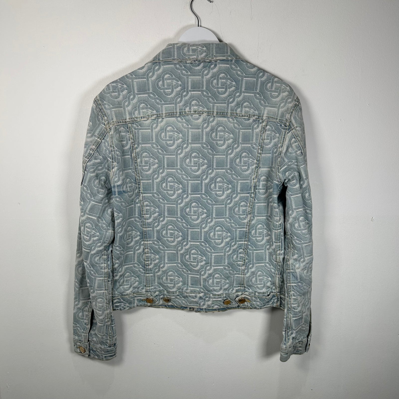 Casablanca Monogram Lightwash Denim Jacket Size S
