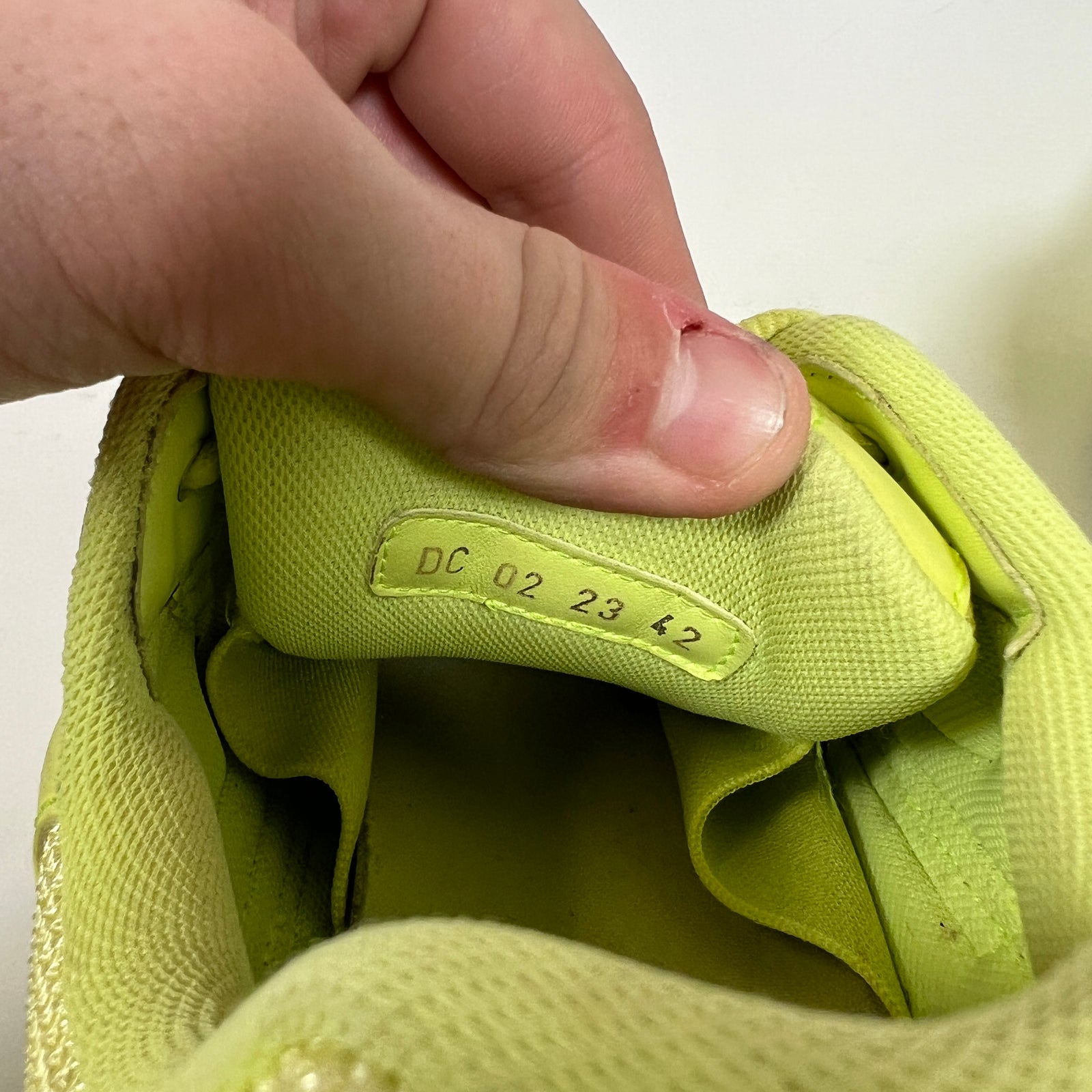 Dior B30 Neon Yellow Size 42