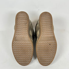 Isabel Marant Beige Leather Suede Bekket Sneaker Size 40