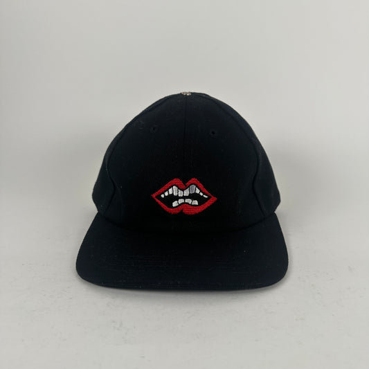 Chrome Hearts Matty Boy Lips Leather Strapback Hat