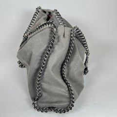 Stella McCartney Grey Falabella Fold Over Tote Bag