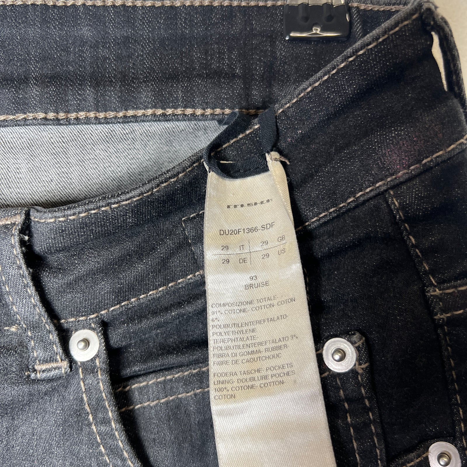 Rick Owens DRKSHDW FW20 Bruise Detroit Cut Denim Jeans