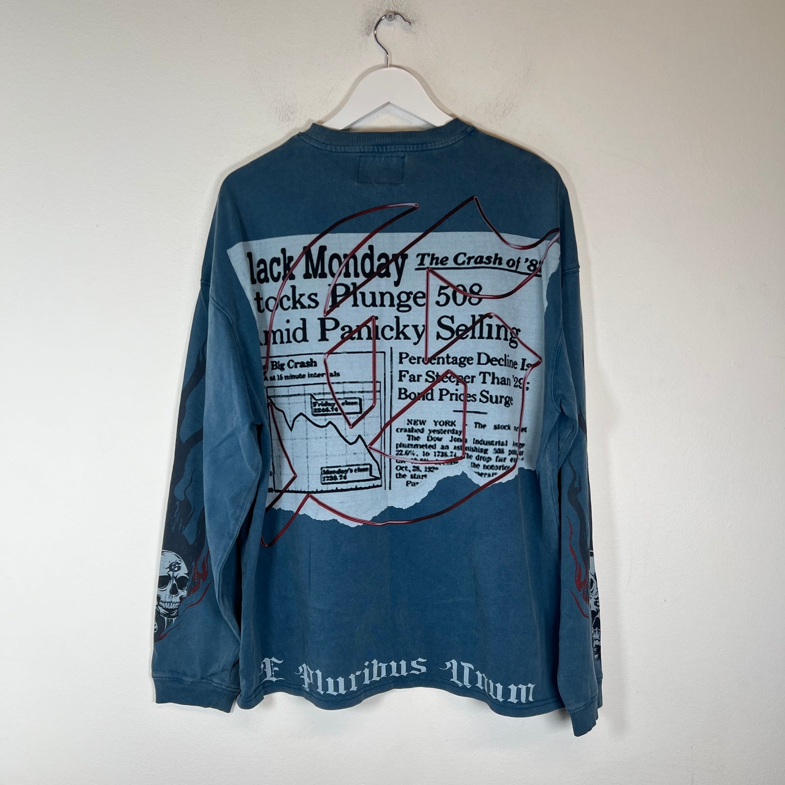 Godspeed Teal Black Monday Longsleeve Size M