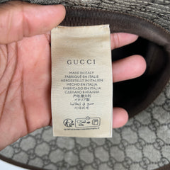 Gucci GG Monogram Leather Bucket Hat Size S