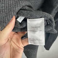 Thom Browne Grey Button-Up Cardigan Size 3