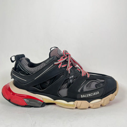 Balenciaga Black/Red Track Sneaker Size 44