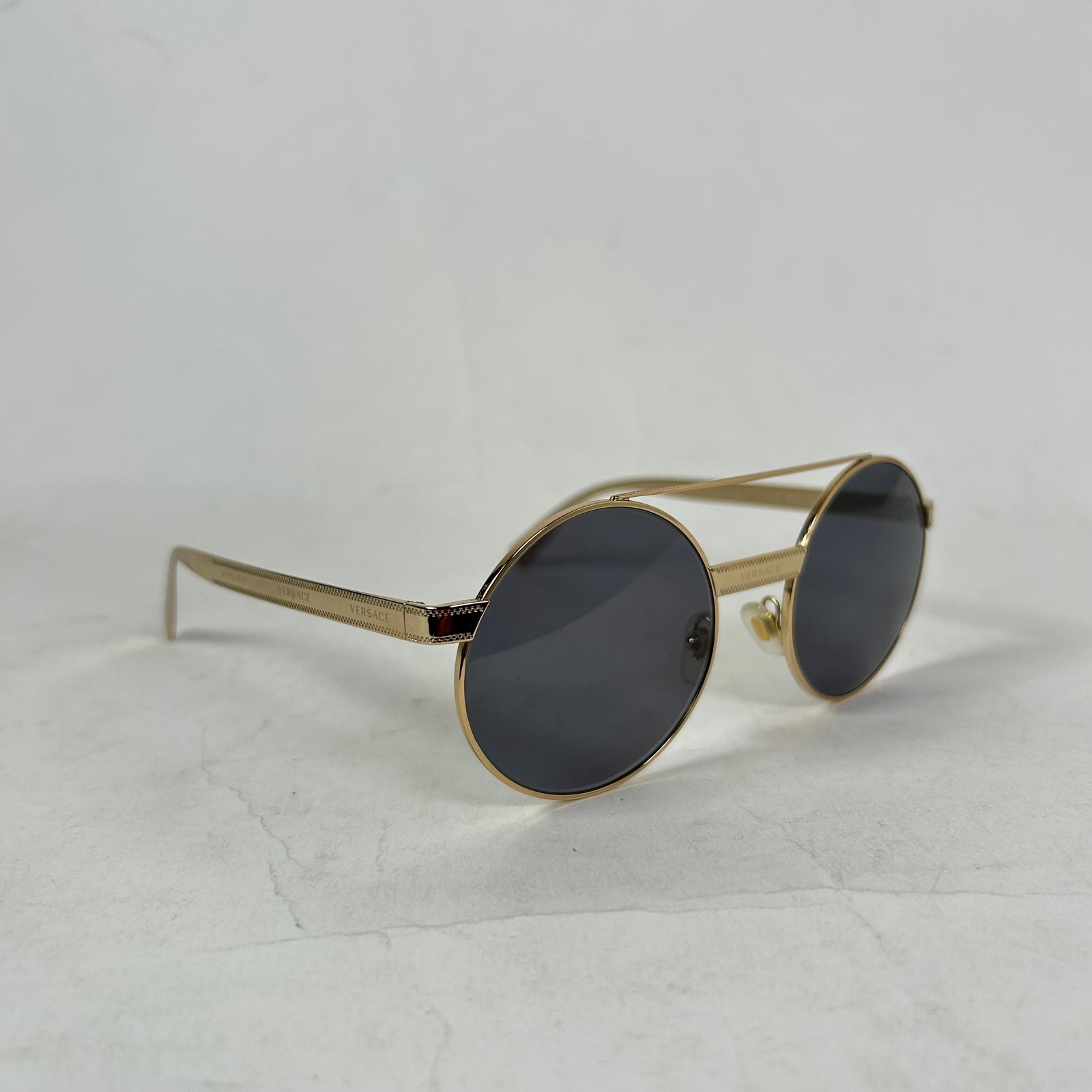 Versace Polarized Circular Sunglasses