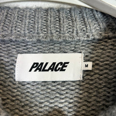 Palace Gray/Navy Gradient Ribbed Knit Sweater Size M