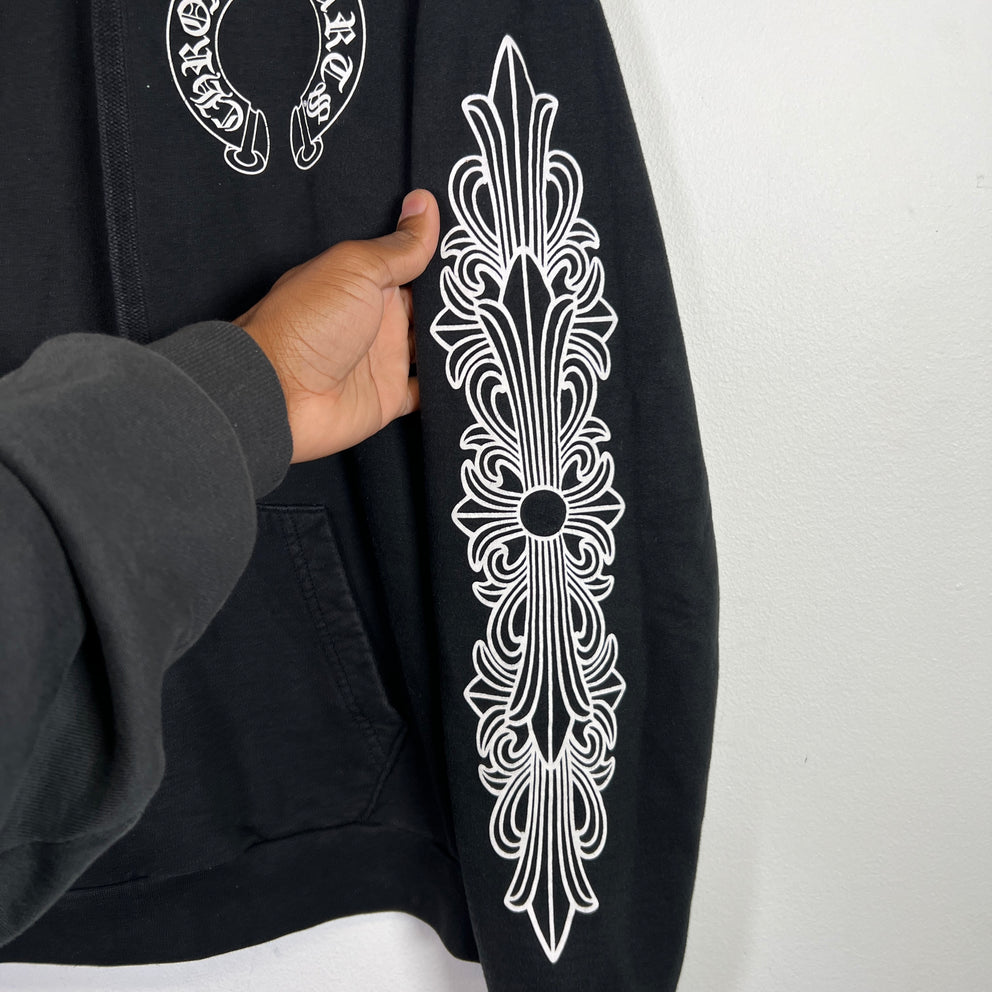 Chrome Hearts Floral Horseshoe Hoodie