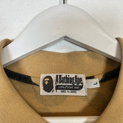 Bape Camo Ape Head Polo Shirt Size L