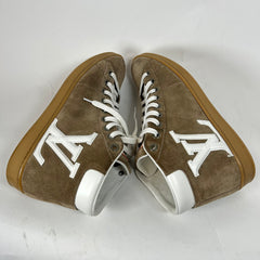 Louis Vuitton Brown Surfside Suede High-Top Sneaker Size LV 7