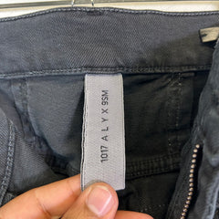1017 Alyx 9SM x Blackmeans Black Distressed Flare Denim Jeans Size 30