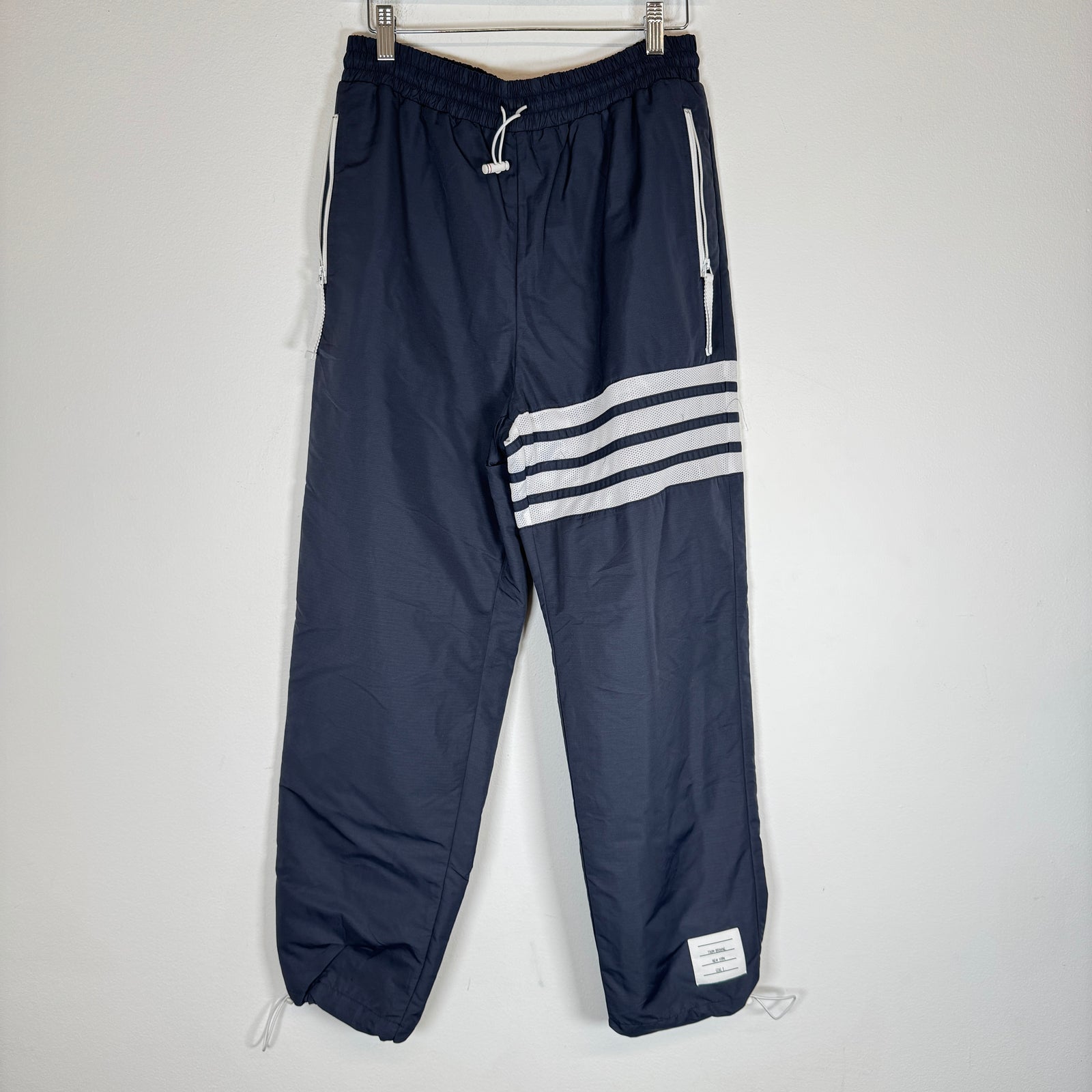 Thom Browne Navy Nylon Pants Size 2