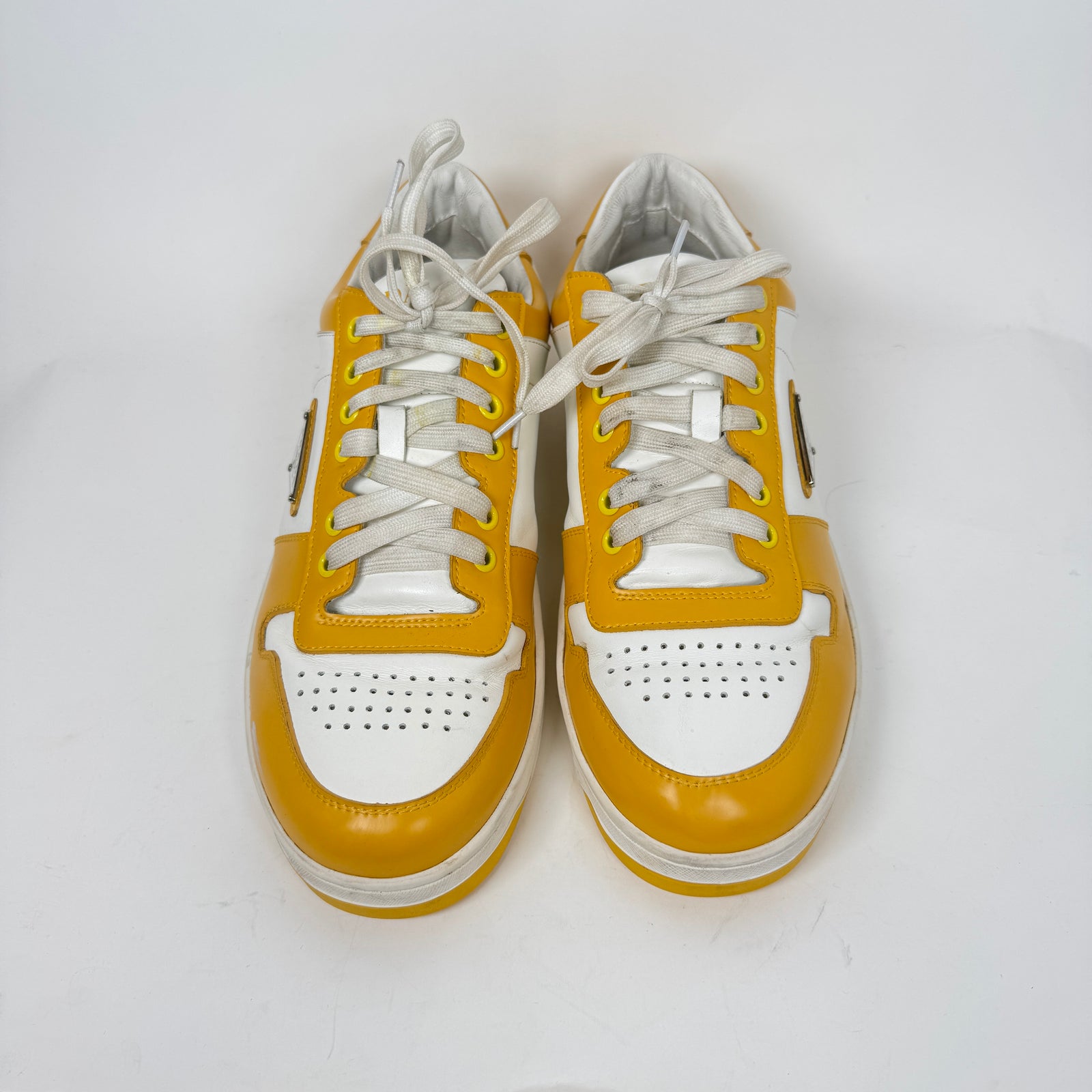 Prada Yellow Downtown Sneaker Size 44