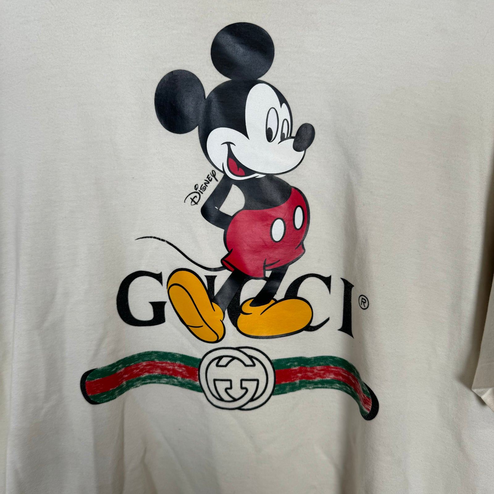 Gucci x Disney Cream Mickey Mouse Tee Size M