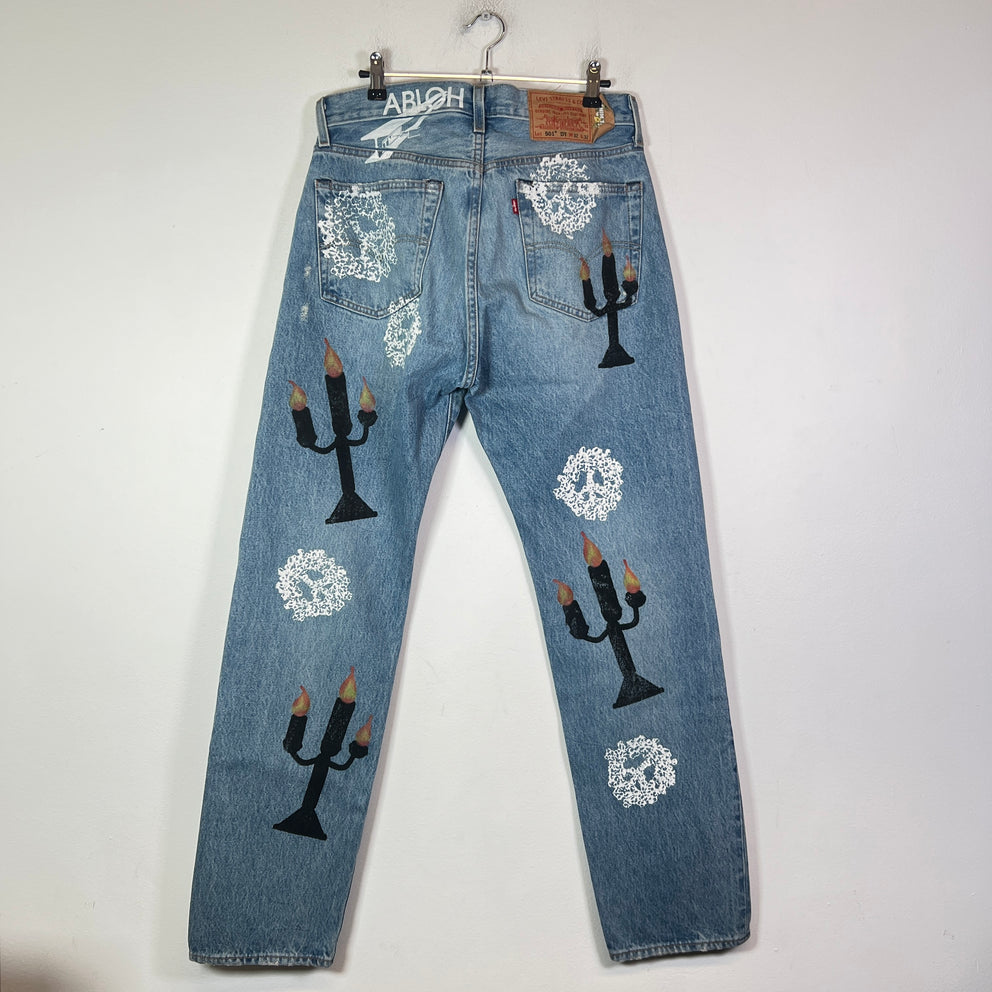 Denim Tears x Virgil Abloh 'Message in a Tear' Levis 501 Jeans