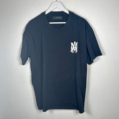 Amiri Black 'AM' Logo T-Shirt Size L