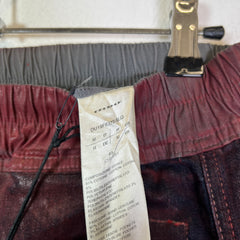 Rick Owens DRKSHDW Cherry Waxed Cropped Pants