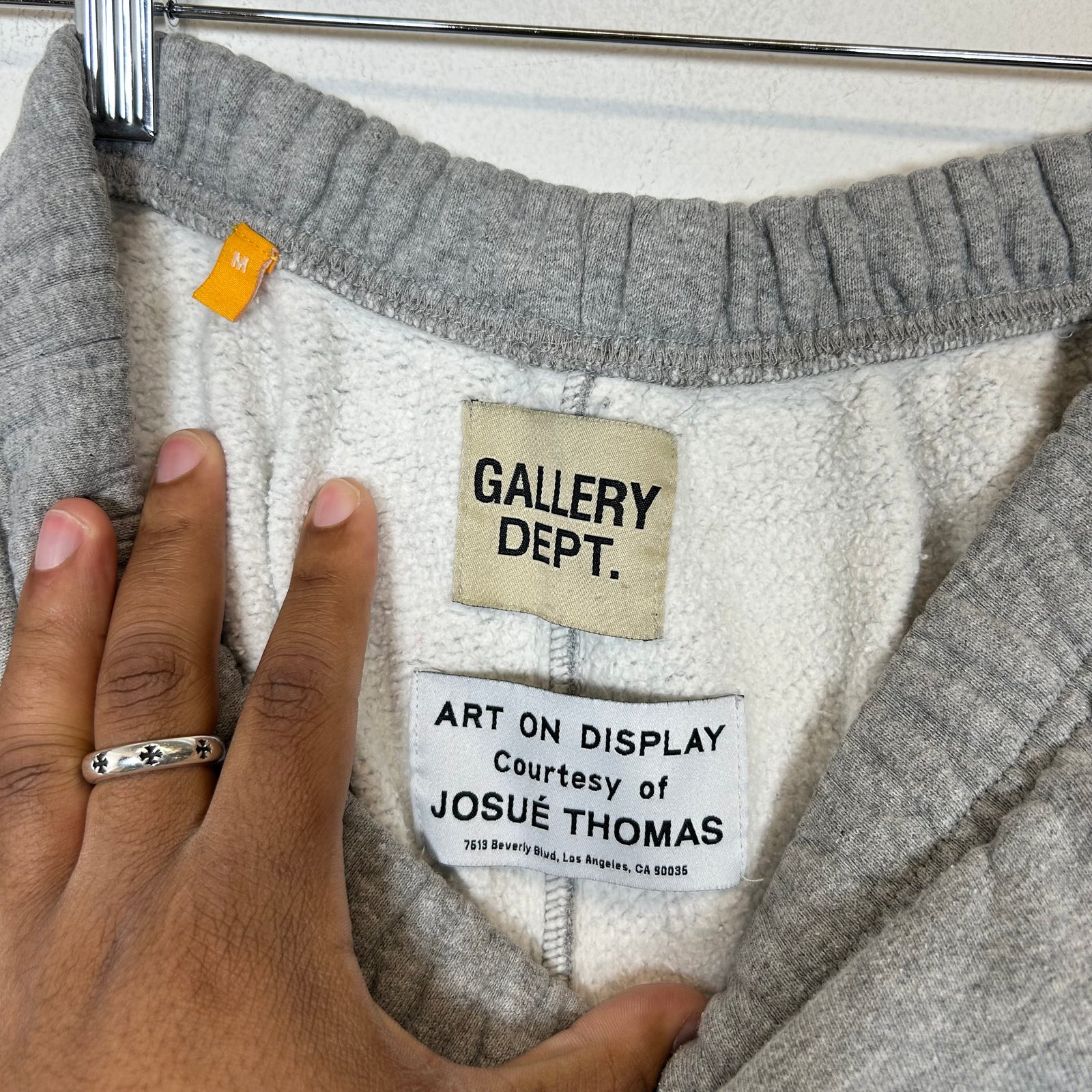 Gallery Dept Grey Logo Sweat Shorts Size M