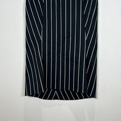 Balenciaga Paris Black Stripe Sleeveless Dress Size 38