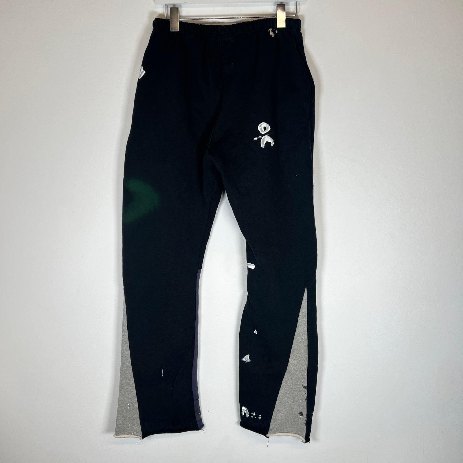 Gallery Dept Black Logo Paint Splatter Sweatpants Size M