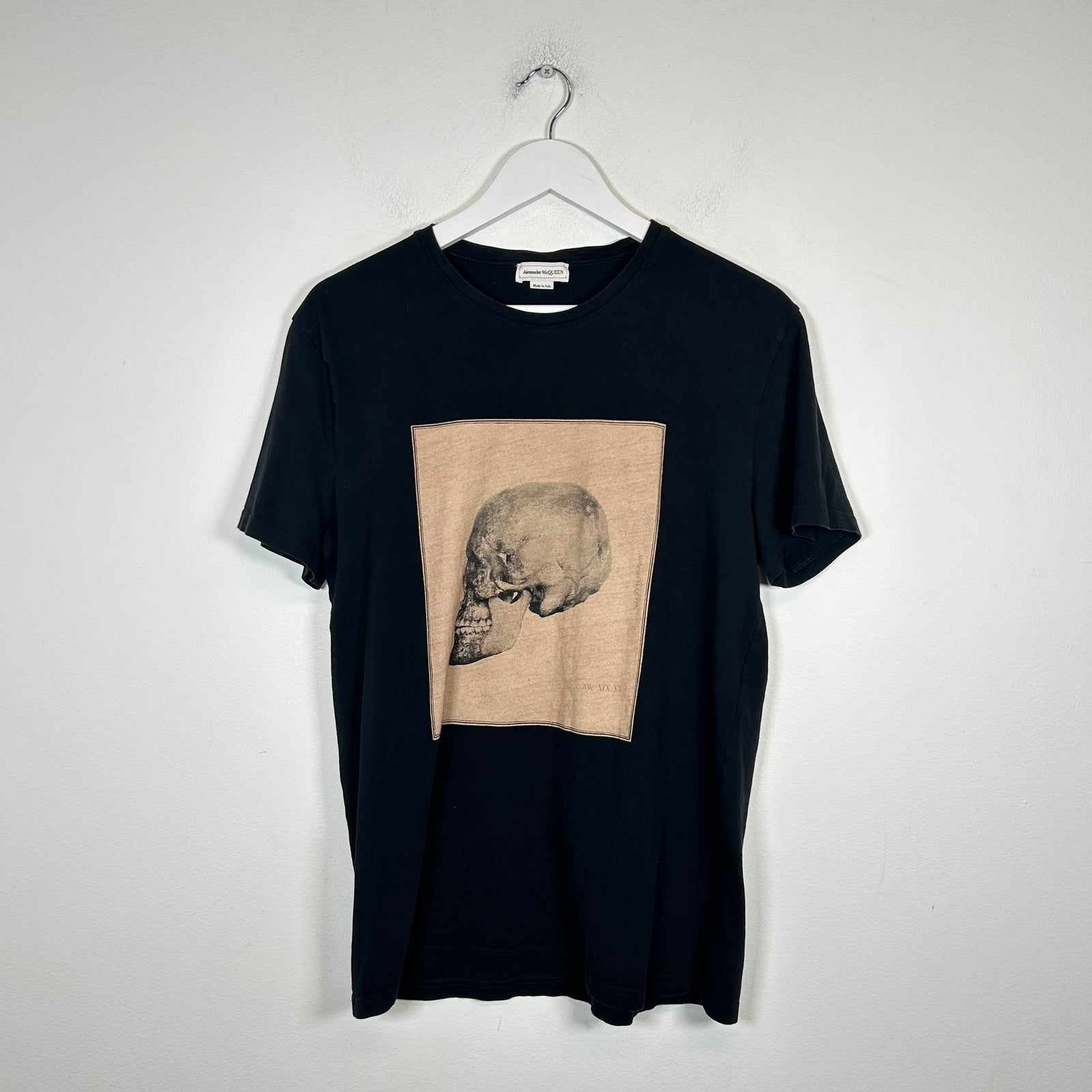 Alexander McQueen Black Skull Graphic T-shirt Size L