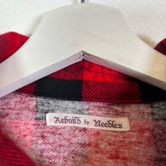 Needles Rebuild 7 Cuts Wide Flannel Shirt Size XL