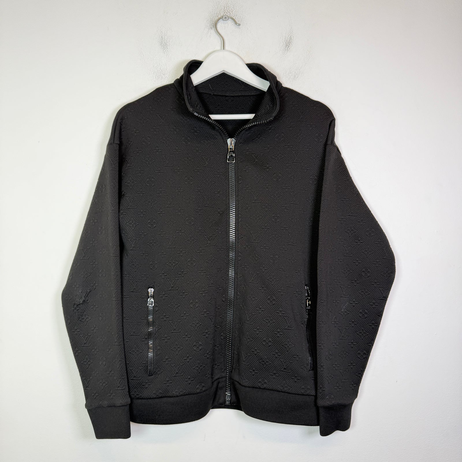 Louis Vuitton Monogram Embossed Zip-Up Jacket
