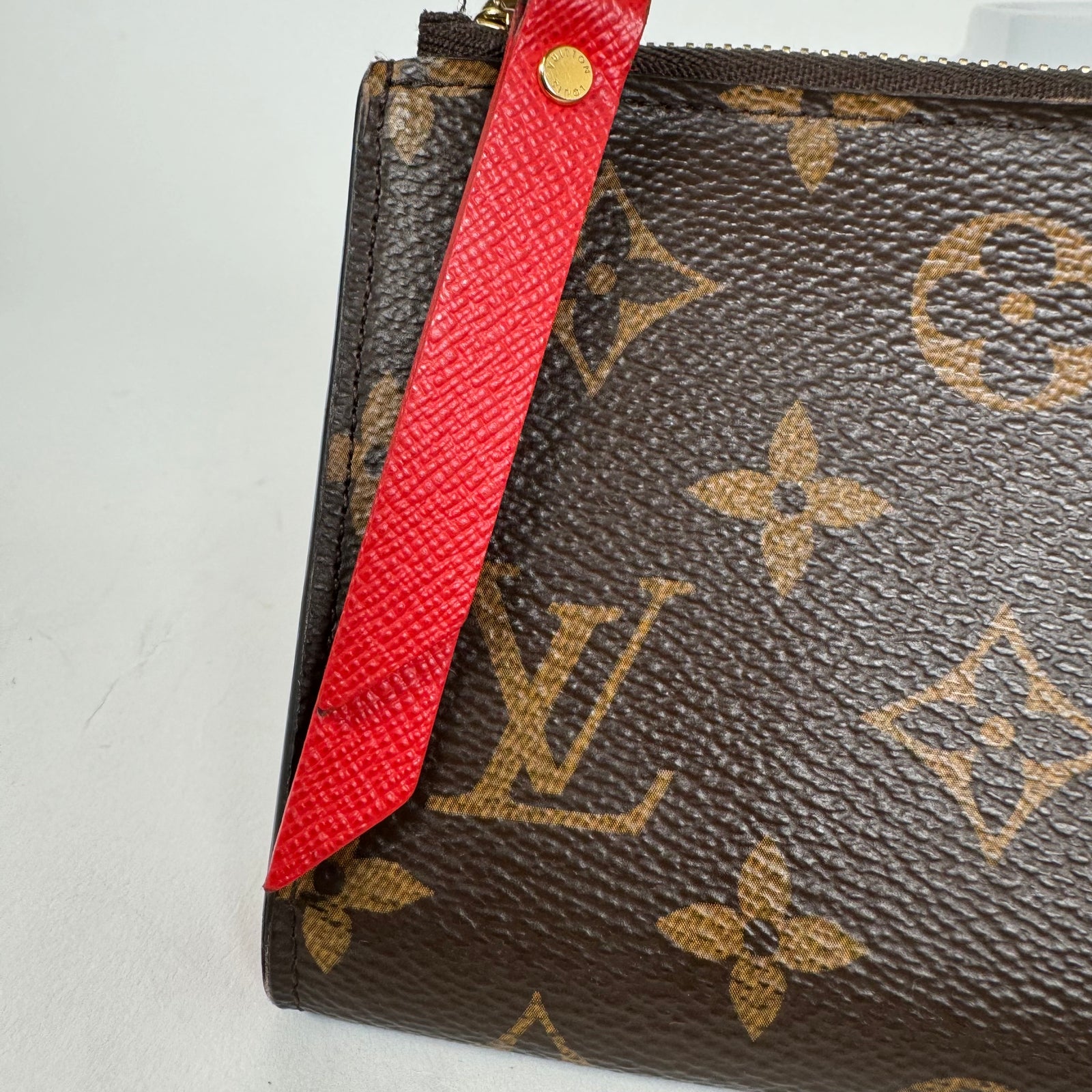 Louis Vuitton Red Adele Long Wallet