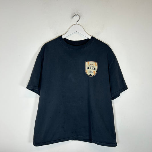 Rhude Navy Mont Blanc Logo T-Shirt Size L