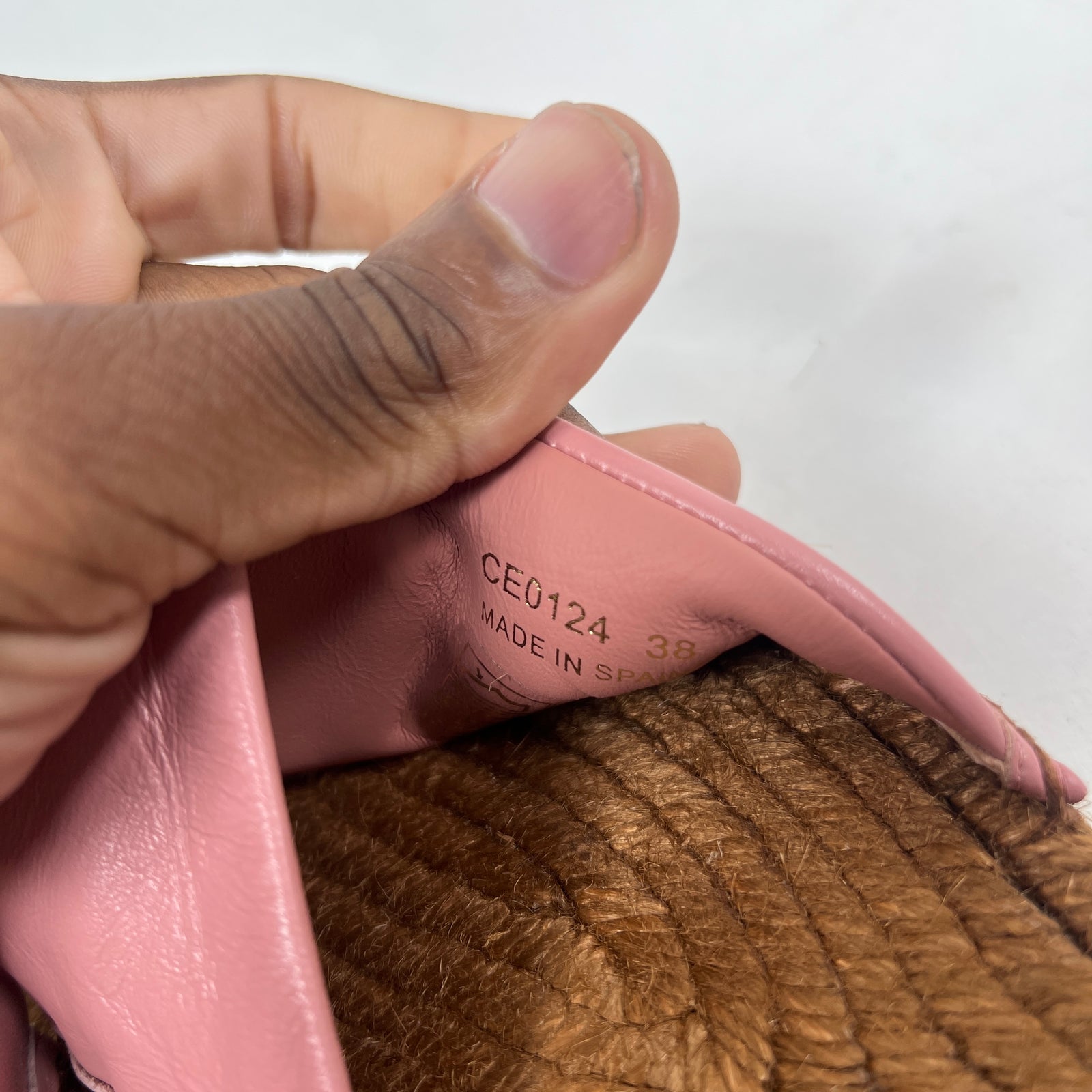 Dolce & Gabbana Pink DG Medallion Napa Espadrilles Size 38