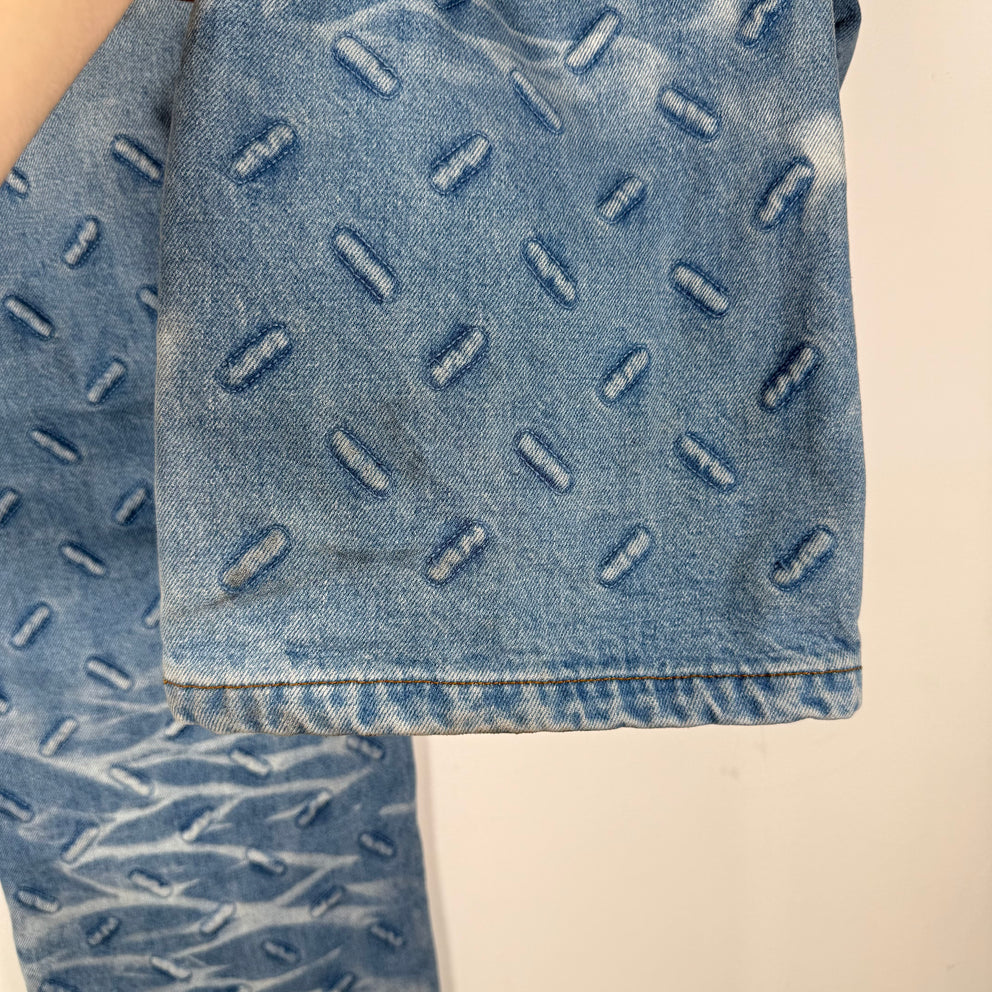 Who Decides War Blue 'Thread Plate' Denim Jeans Size 40