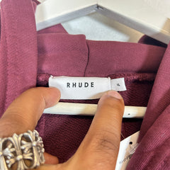 Rhude Burgundy Chateau De Rhude Hoodie Size XL