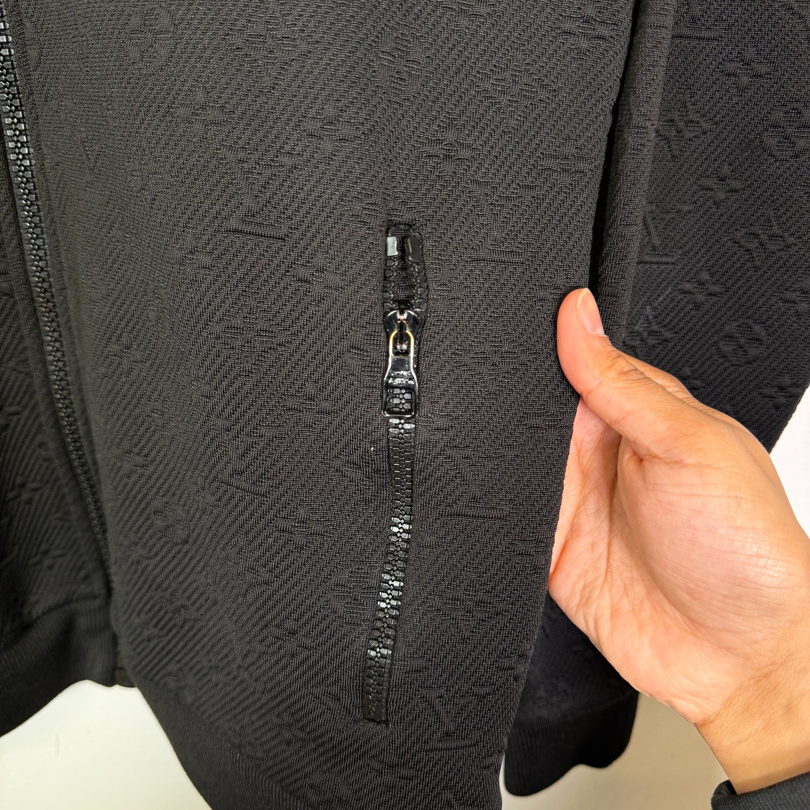 Louis Vuitton Monogram Embossed Zip-Up Jacket