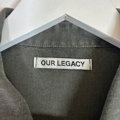 Our Legacy Dark Olive Puff Pocket Shirt Size 46