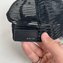 Amiri Paint Drip Logo Black Trucker