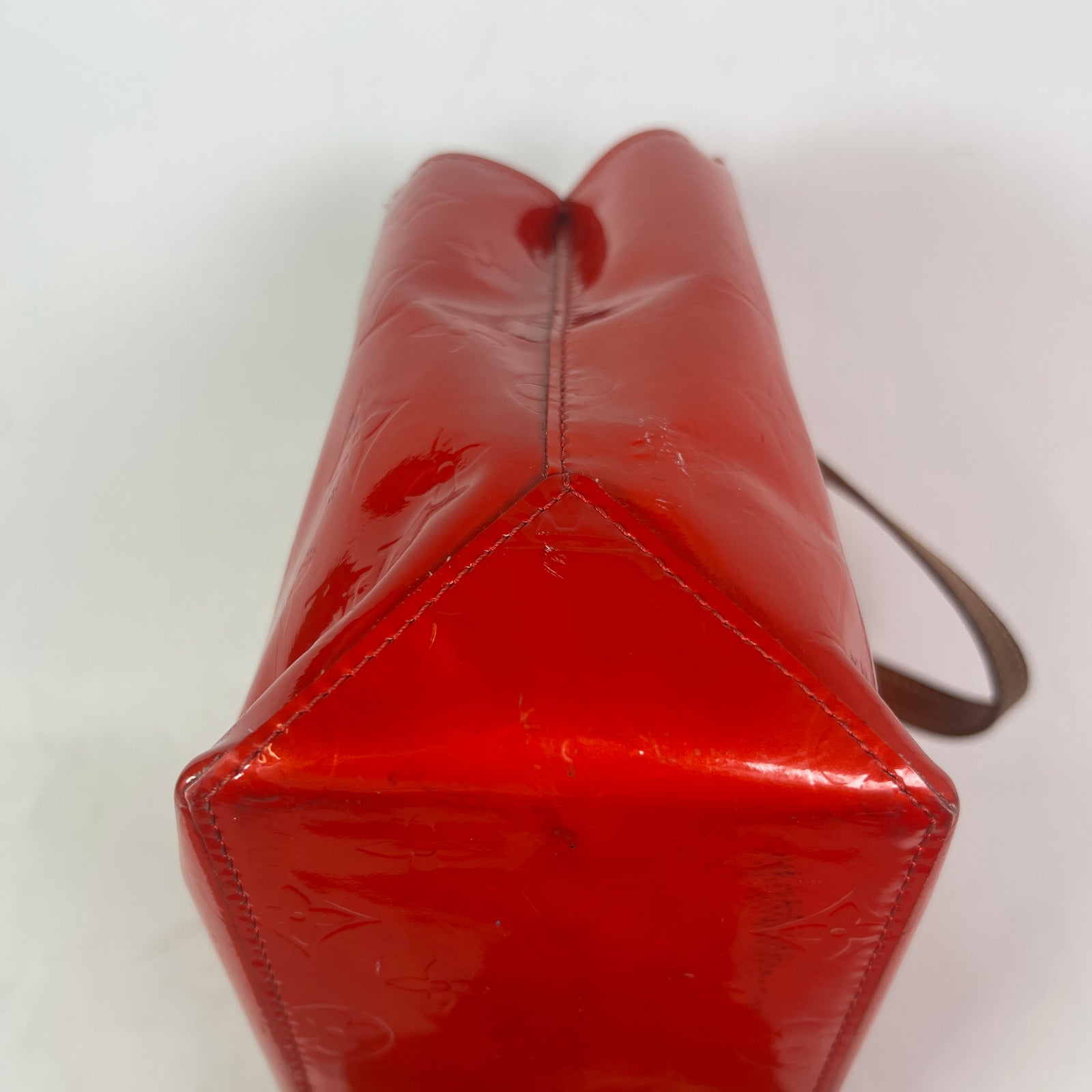 Louis Vuitton Red Monogram Vernis Reade PM Handbag